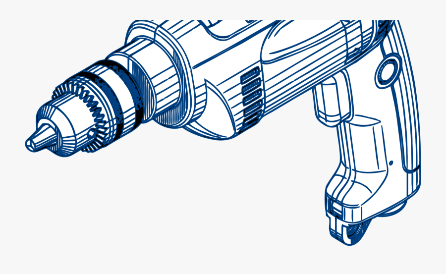 Drilling Machine Hand Drawing, Transparent Clipart