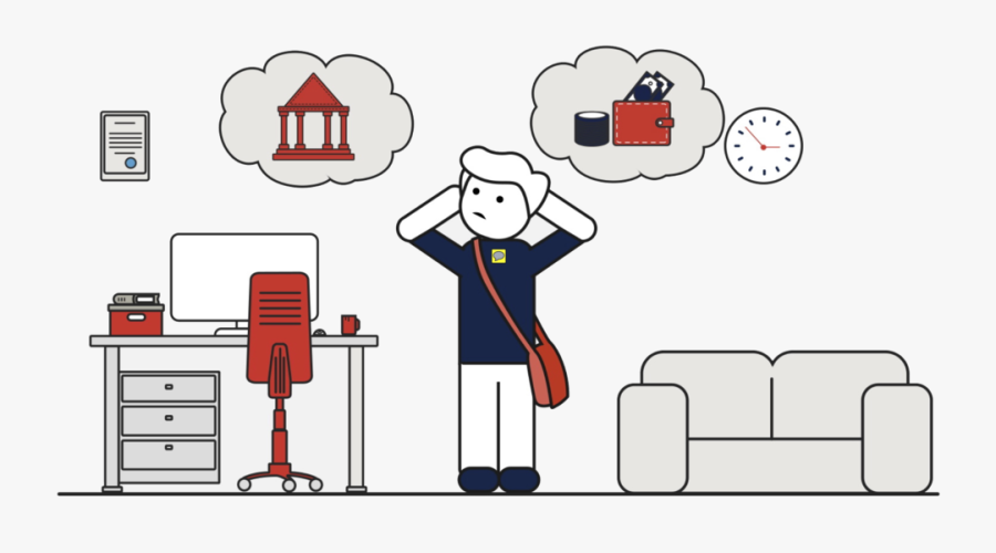 Stressing About Finances, Transparent Clipart