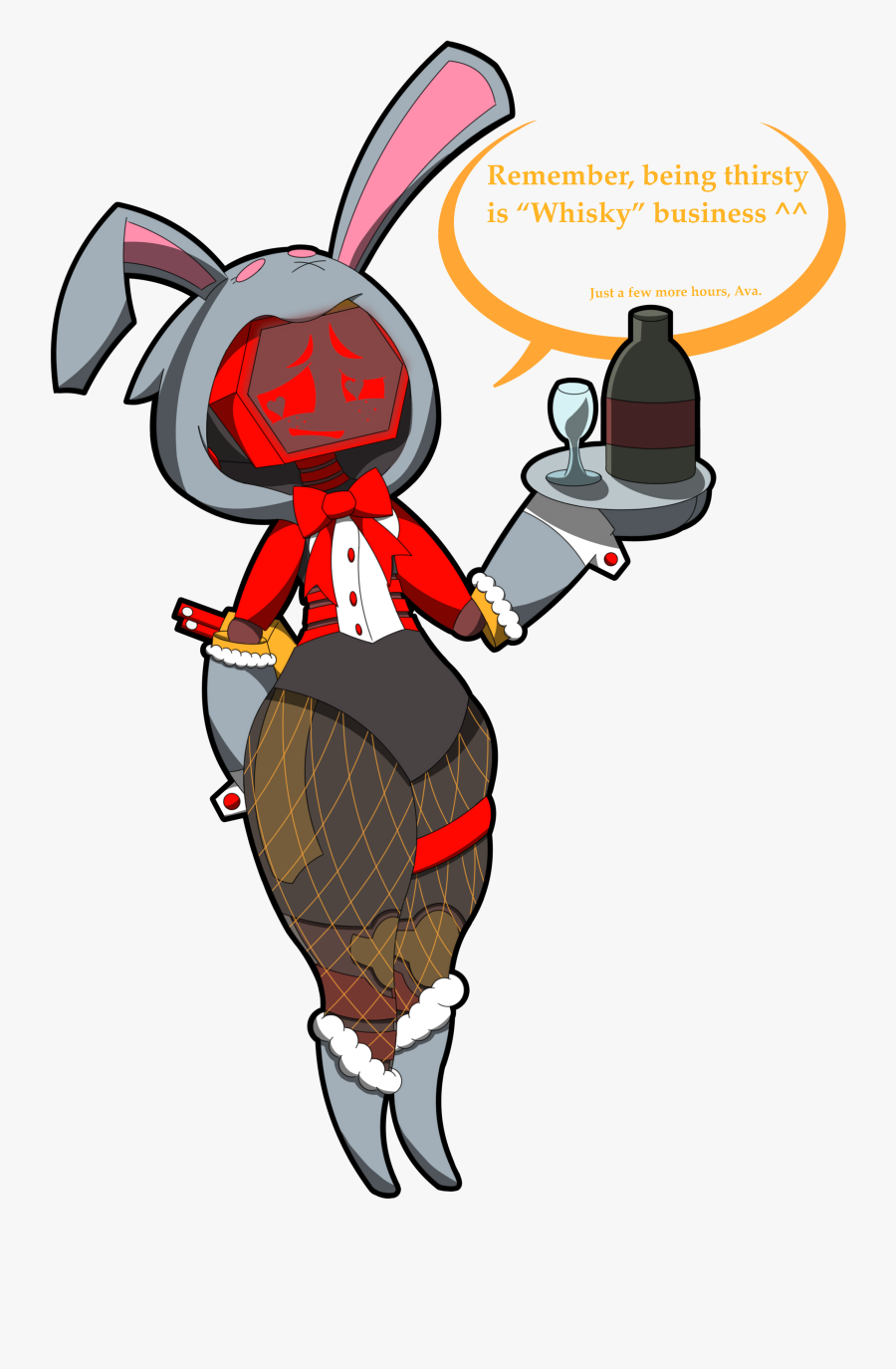 Playboy Bun-bot - Cartoon, Transparent Clipart