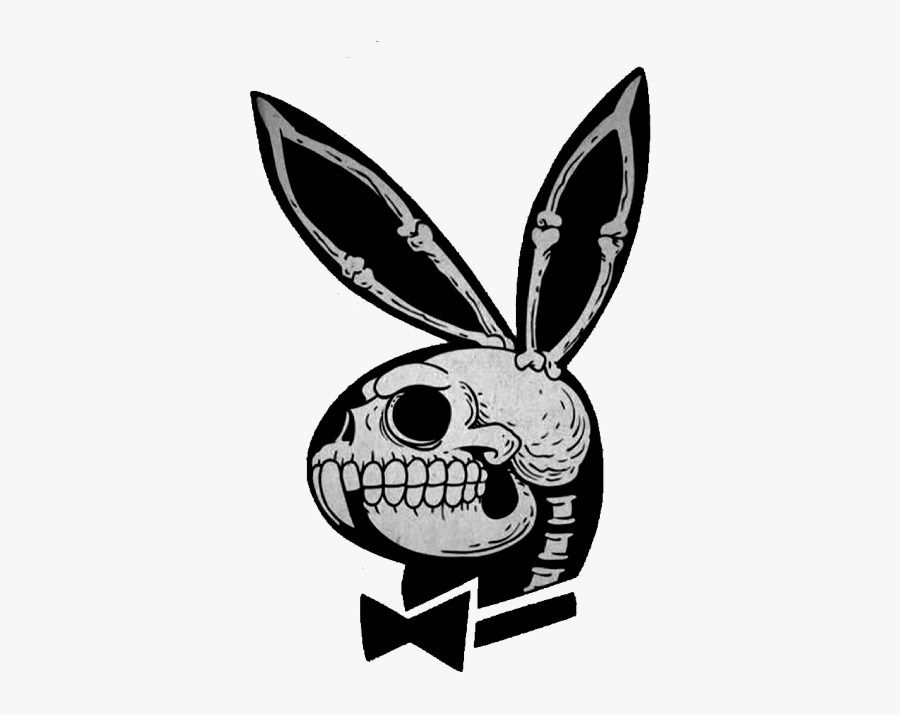 Playboy Skeleton Playboyskeleton Playboybunny Bunny - Playboy Skull, Transparent Clipart