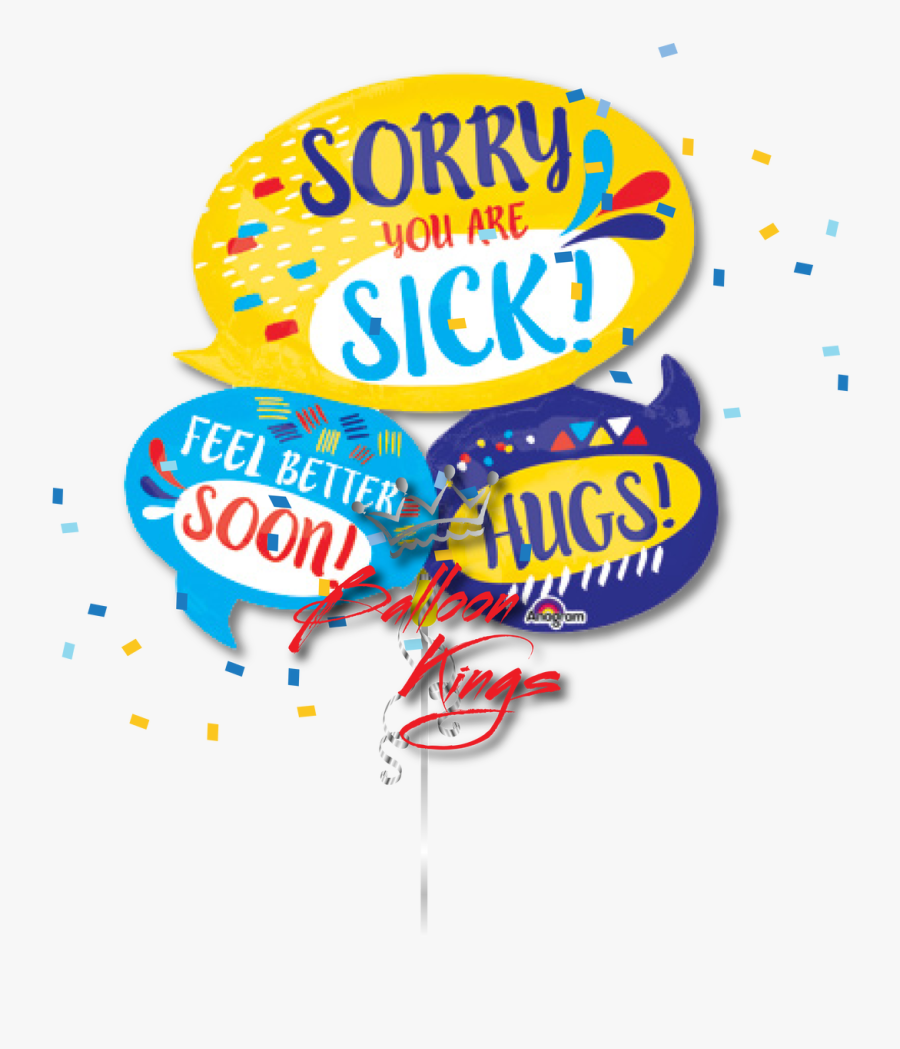 Get Well Soon Bubbles - Illustration, Transparent Clipart
