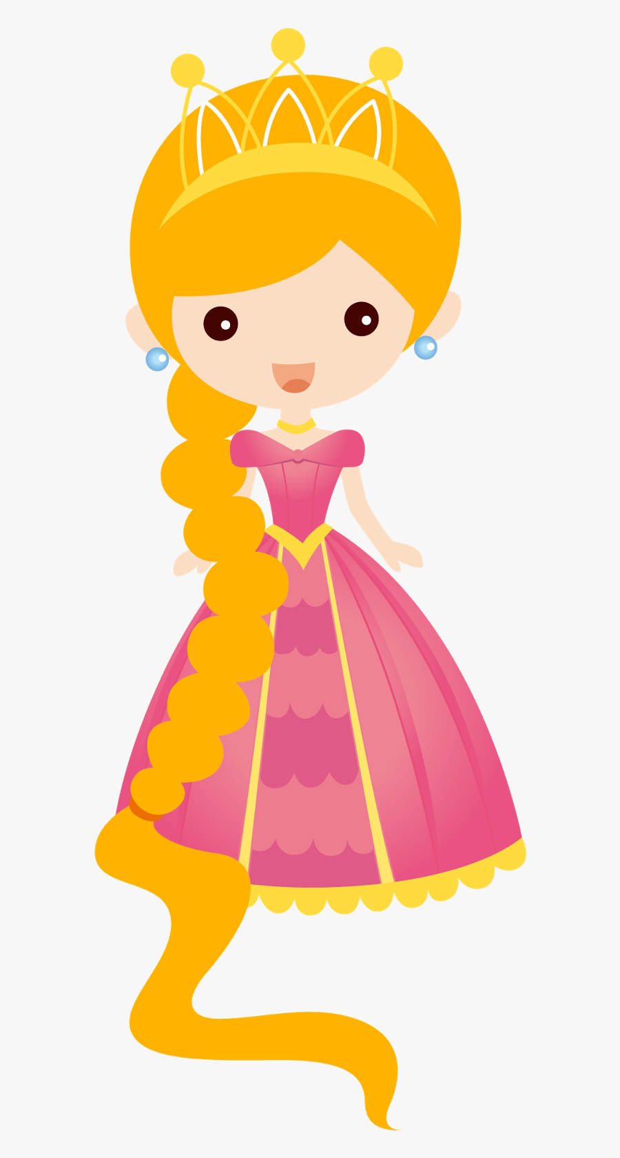 Disney Princes Babies Clip Art - Princess Rapunzel Clip Art, Transparent Clipart