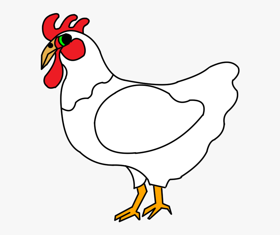 Drawing Feather Chicken Transparent Png Clipart Free - Cómo Dibujar Una Gallina, Transparent Clipart