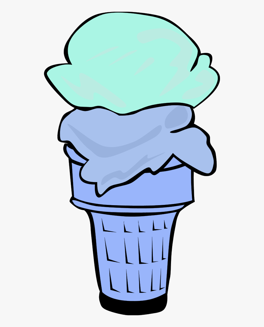 Ice Cream Cone For Fast Food Menu - Transparent Background Ice Cream Cartoon Png, Transparent Clipart