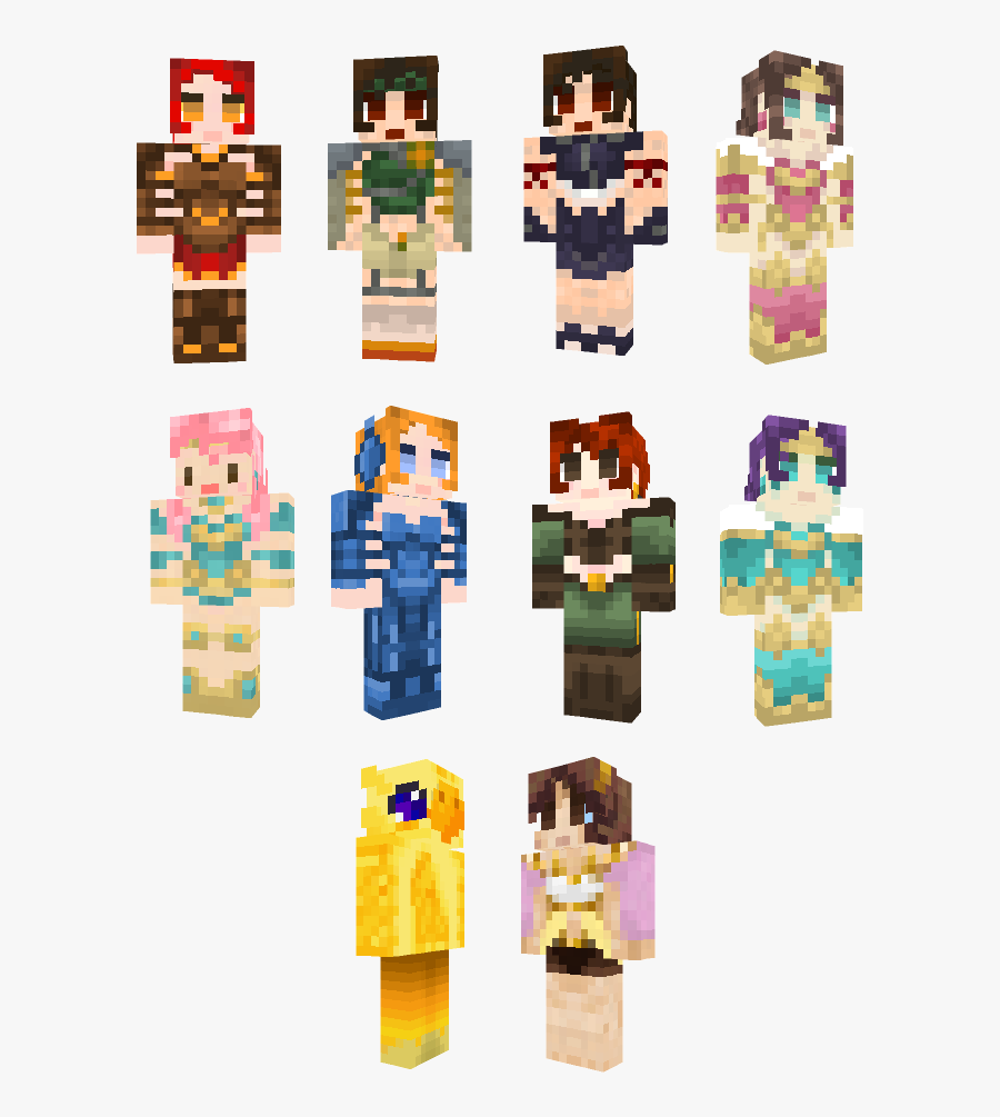 Minecraft Girl Skin, Transparent Clipart