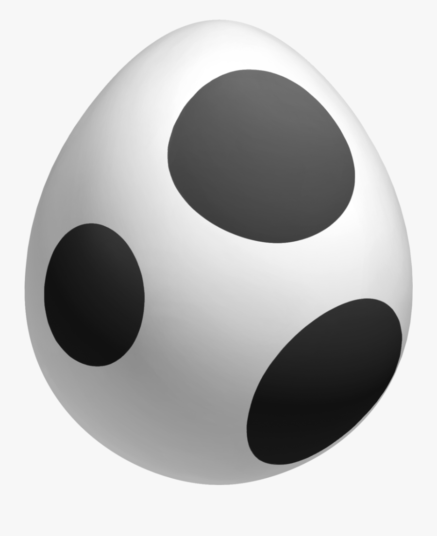 Yoshi Egg Black And White, Transparent Clipart