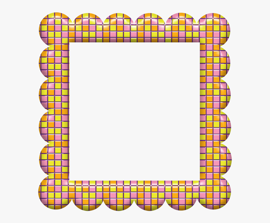 Free Printable Frames And Labels With Wavy Border - Picture Frame, Transparent Clipart