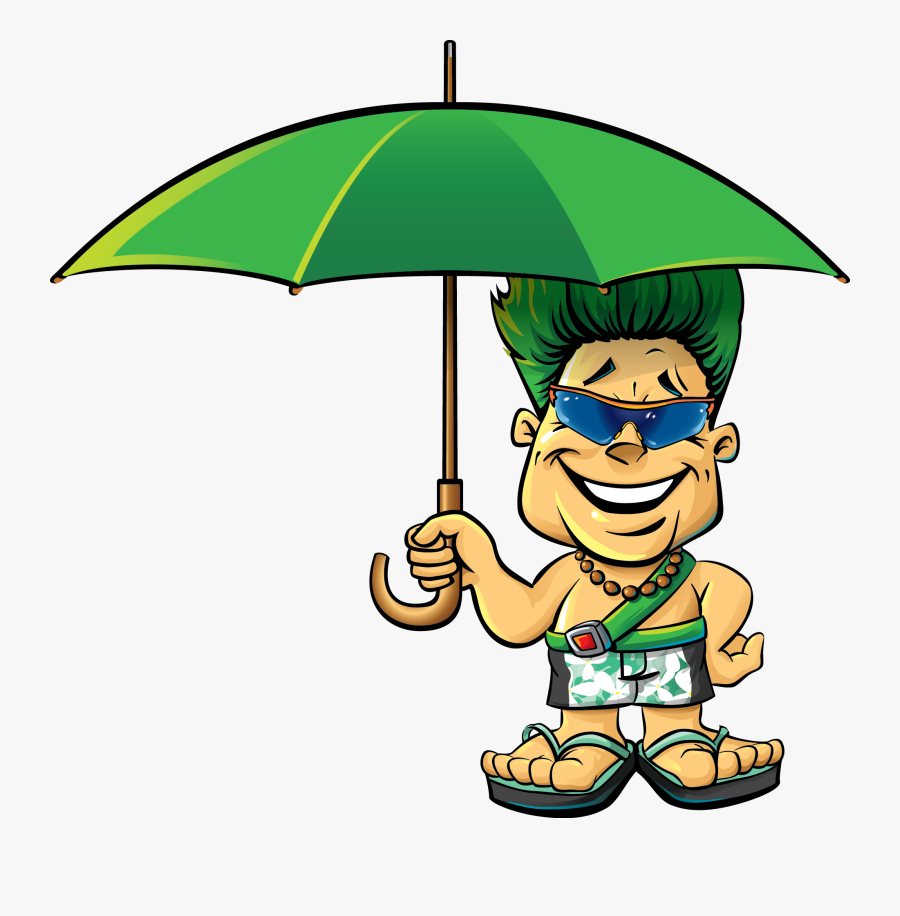 Hawaii Clipart Umbrella - Dtric, Transparent Clipart