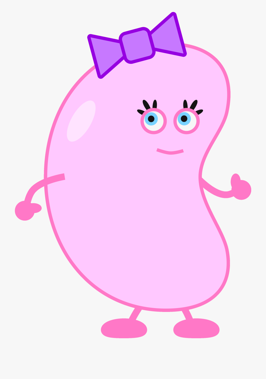 Right Click For Larger Images - Purple Cartoon Jelly Bean, Transparent Clipart