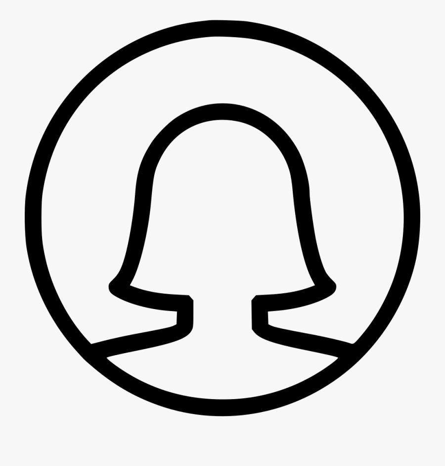 Clip Art Transparent Download Subject Drawing Female - Profile Icon Png File, Transparent Clipart