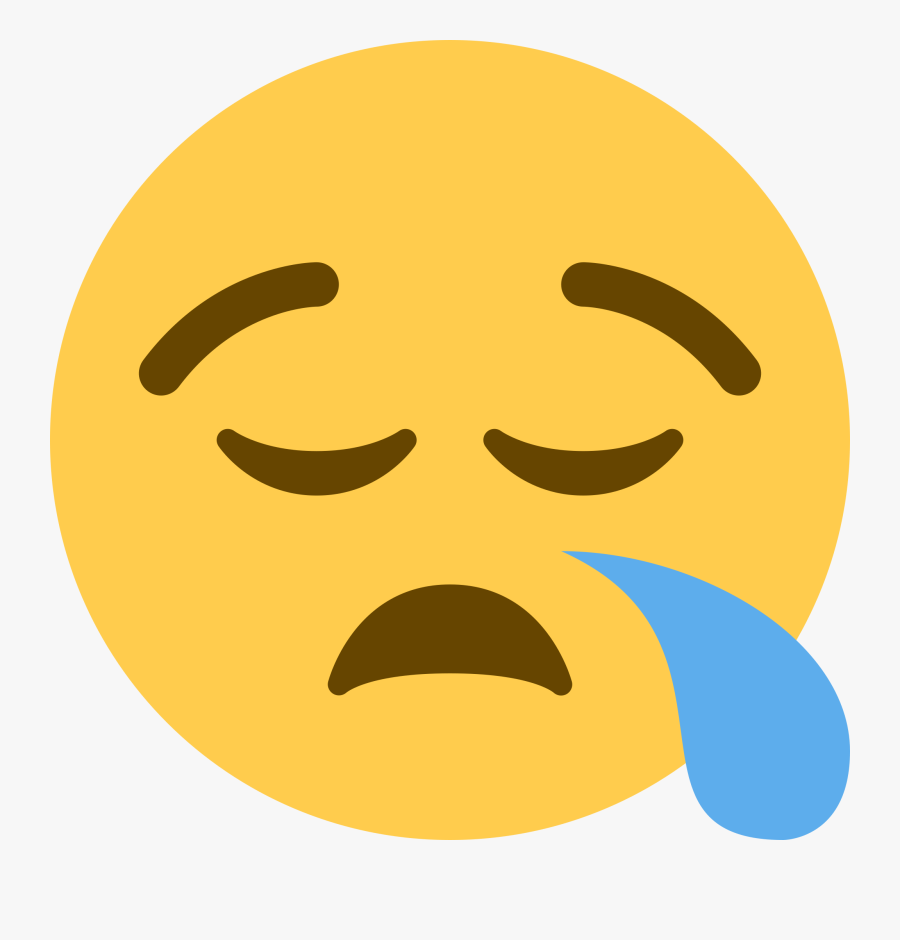 Sleepy Face Emoji Png, Transparent Clipart
