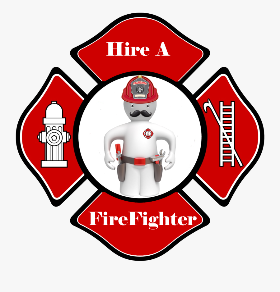 Fire Dept Logo Simple, Transparent Clipart