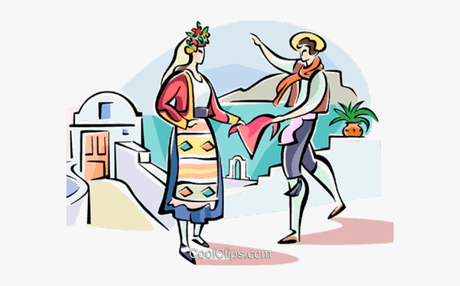 Greece Clipart Greek Dancing - Greek Dance Clip Art, Transparent Clipart