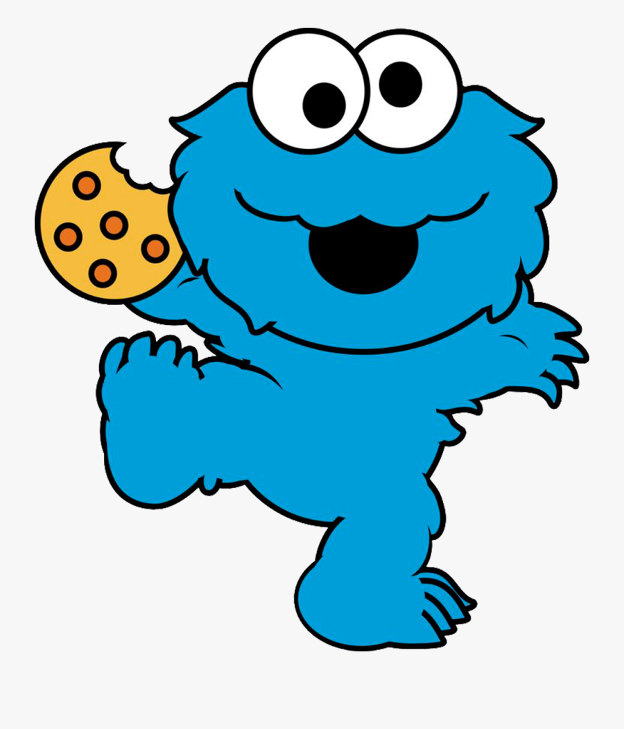 Baby Cookie Monster Drawings - Dibujo Monstruos Come Galletas, Transparent Clipart