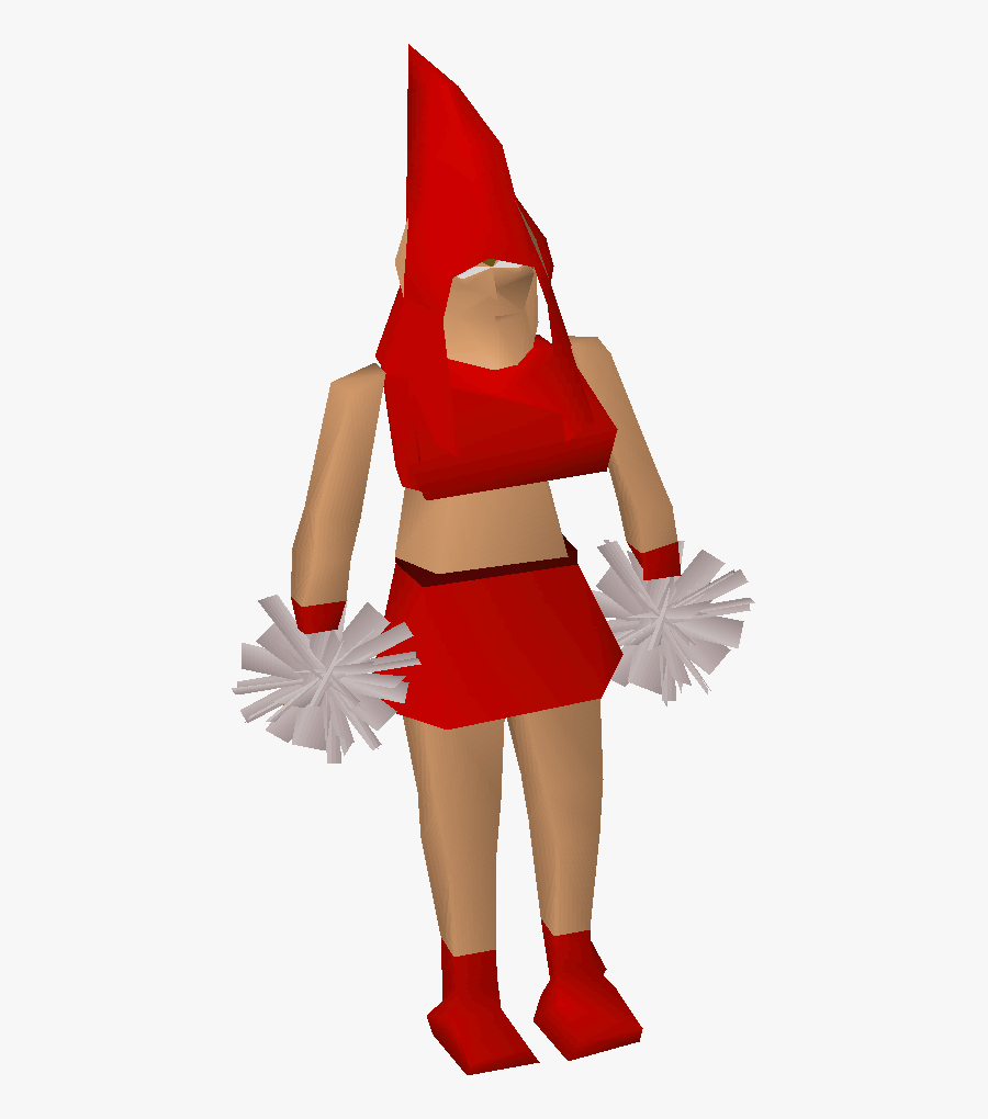 Transparent Cheerleader Toe Touch Clipart - Gnome Cheerleaders, Transparent Clipart