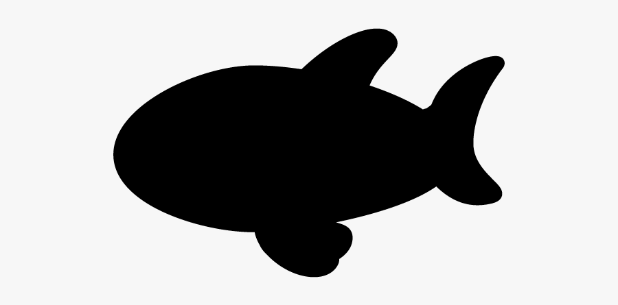 Shark Silhouette Black And White Clip Art - サメ シルエット Png, Transparent Clipart