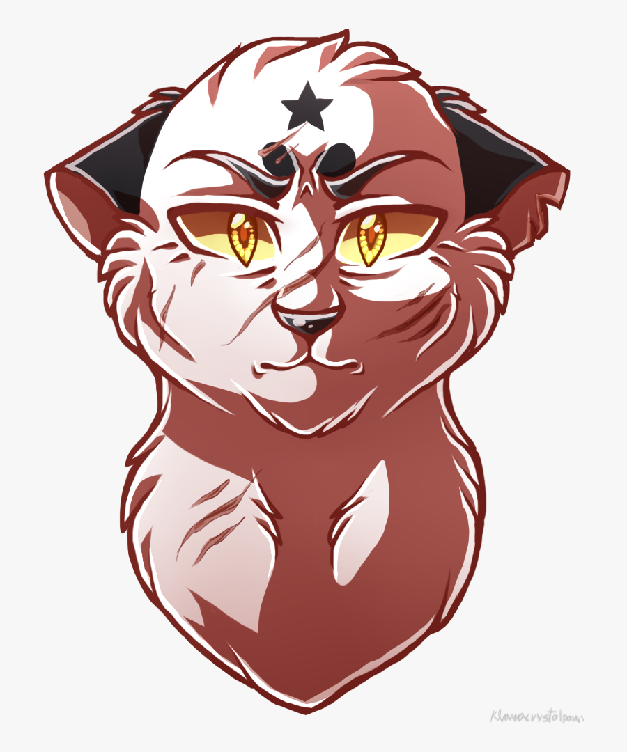 Warriors Cat Blackstar Leafpool Drawing - Warrior Cats Drawing Face, Transparent Clipart