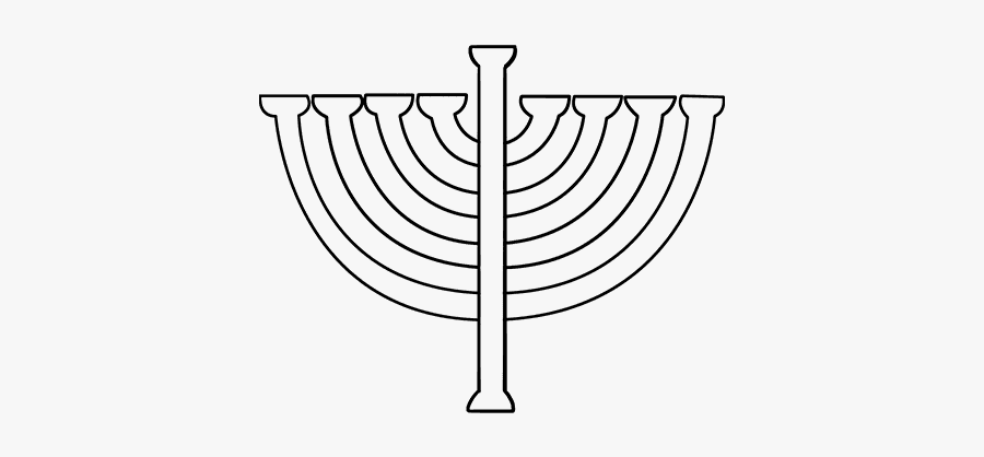 How To Draw Menorah - Easy To Draw Menorah, Transparent Clipart