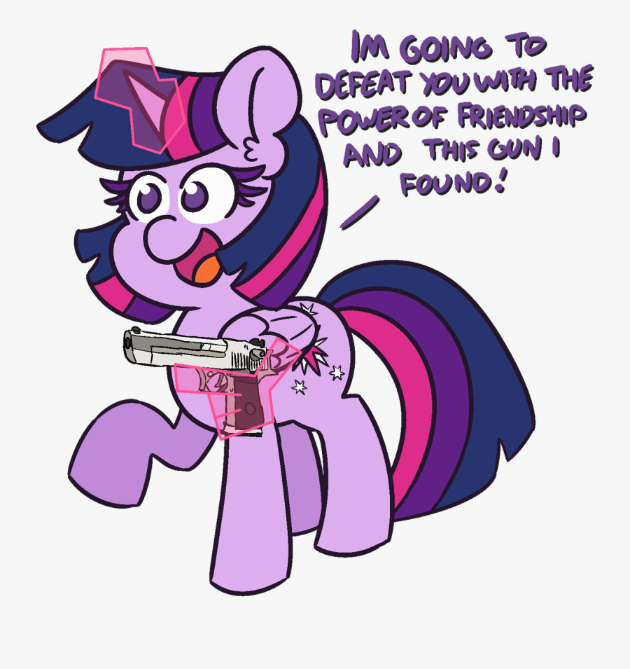 Im Going To Defeat Youwth The Powerof Friendship And - Power Of Friendship And This Gun, Transparent Clipart