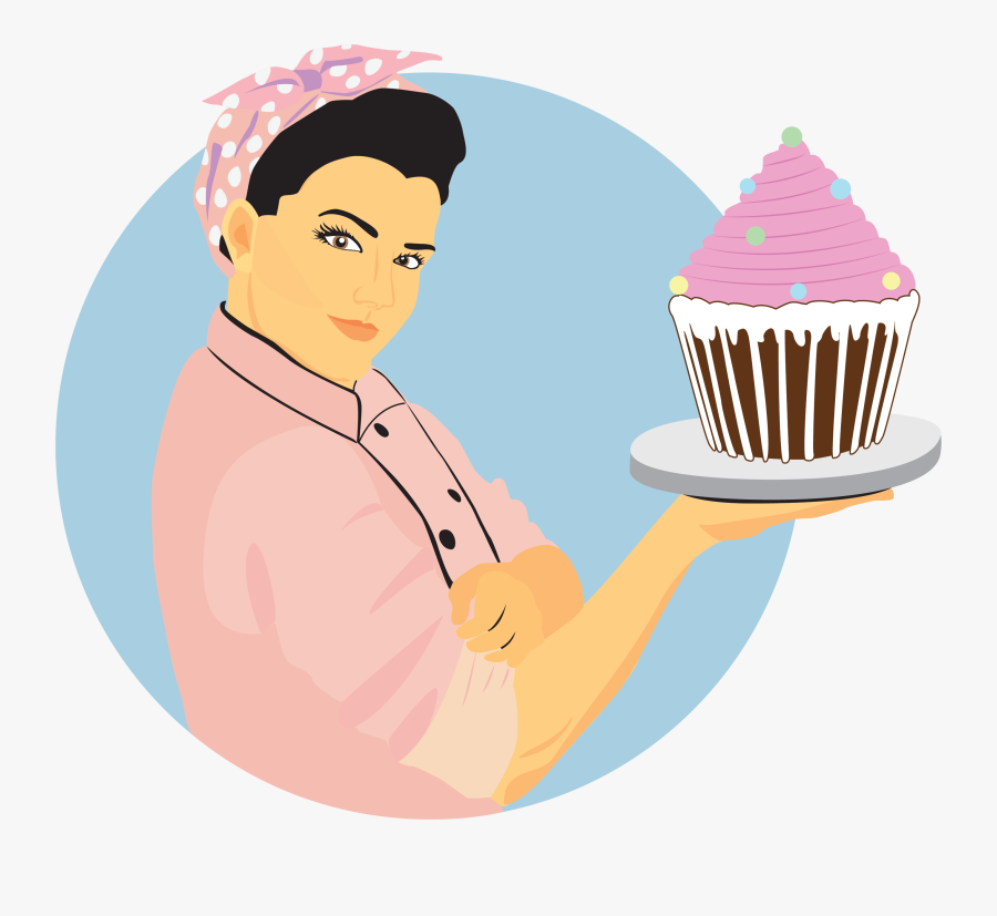 Pancake Clipart Stack Pancake - Girl With Cake Illustrator, Transparent Clipart
