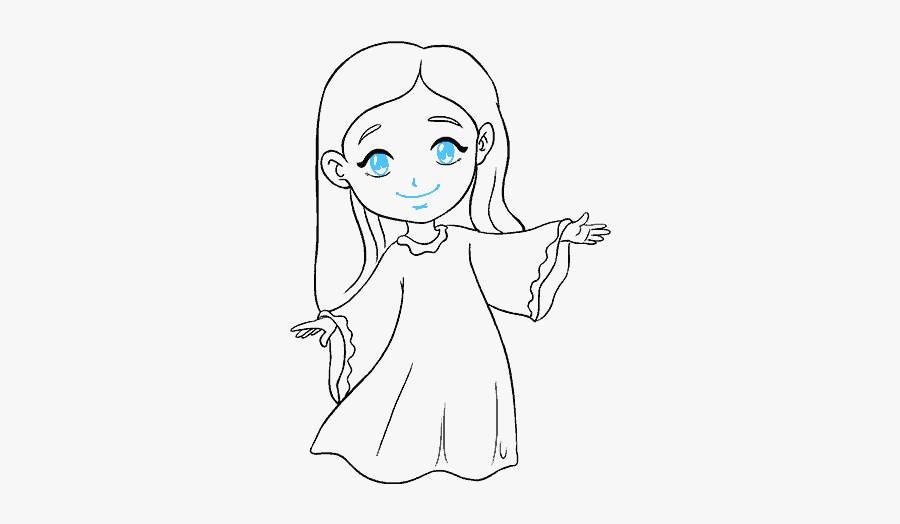 How To Draw Angel - Dibujos De Los Ángeles, Transparent Clipart