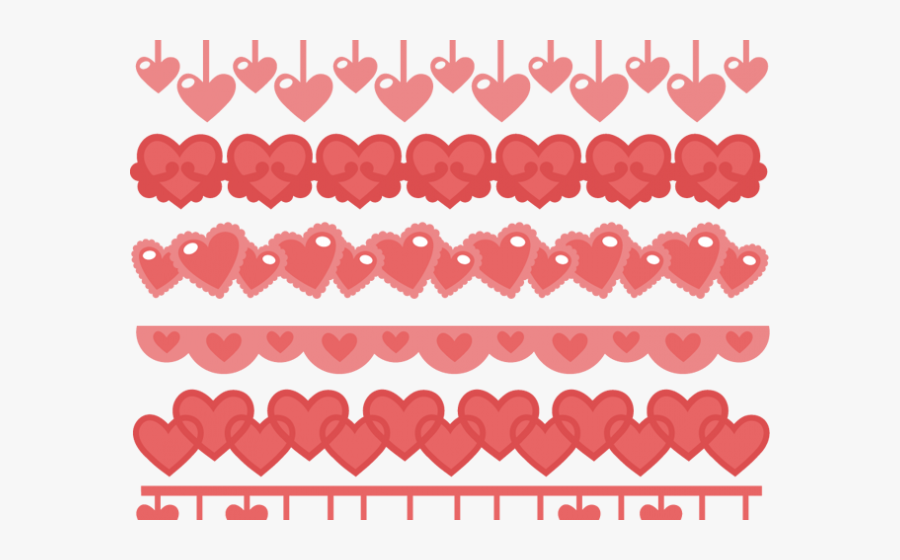 Transparent Pink Heart Clipart Border - Scalable Vector Graphics, Transparent Clipart