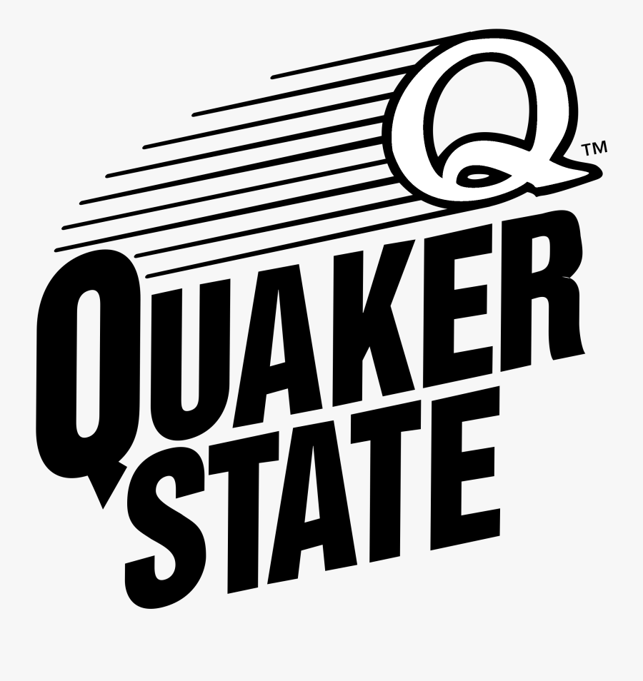 Quaker State Logo Black And White - Old Quaker State Logo, Transparent Clipart