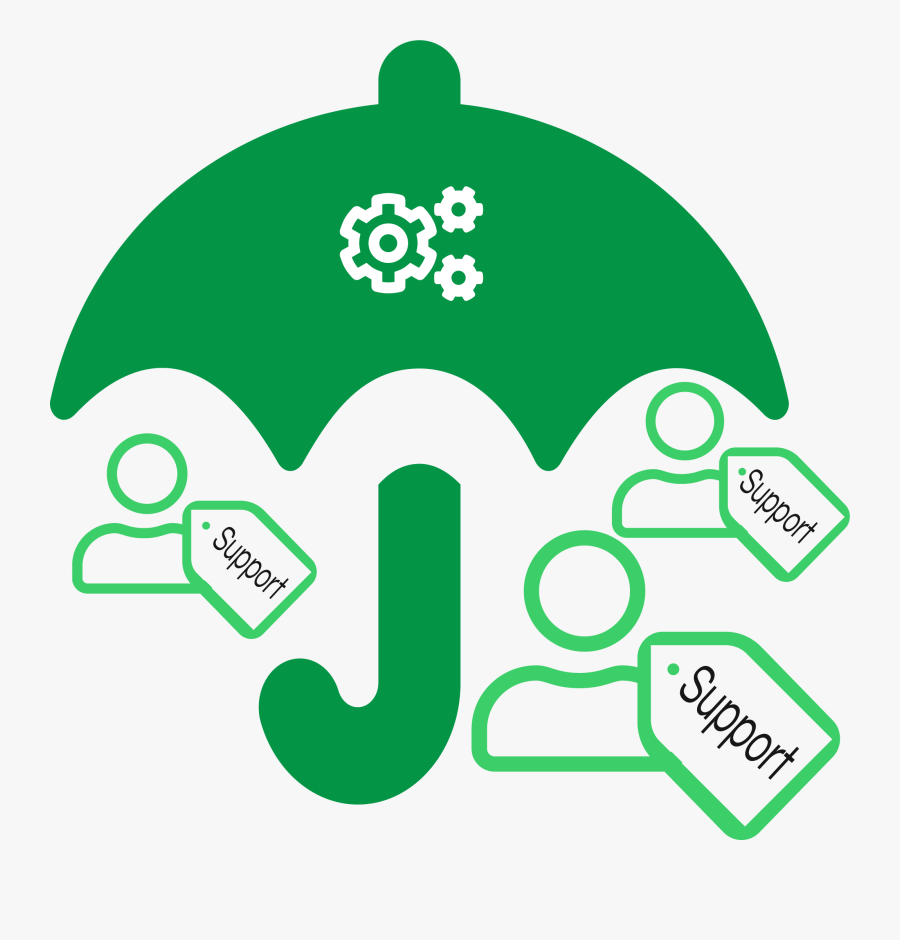 Umbrella Support Tickets, Transparent Clipart