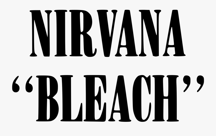 Nirvana Album Bleach Logo, Transparent Clipart