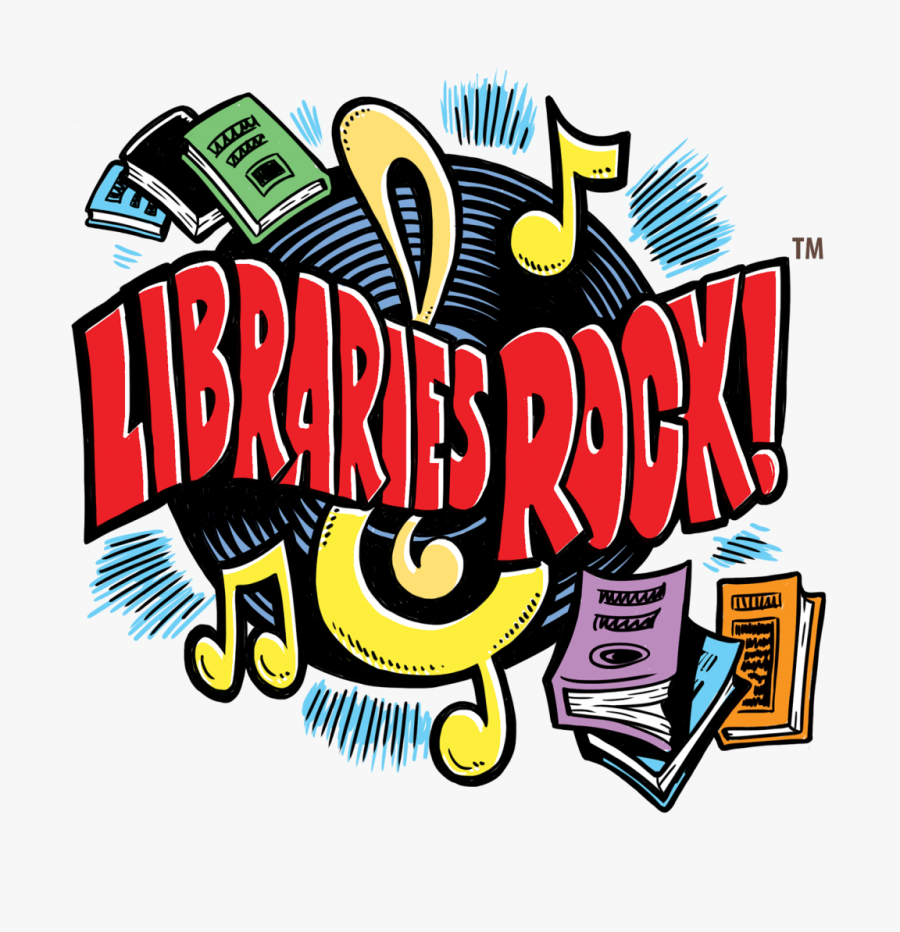 Libraries Rock Slogan, Books, Vinyl Record, Musical - 2018 Summer Reading Program, Transparent Clipart