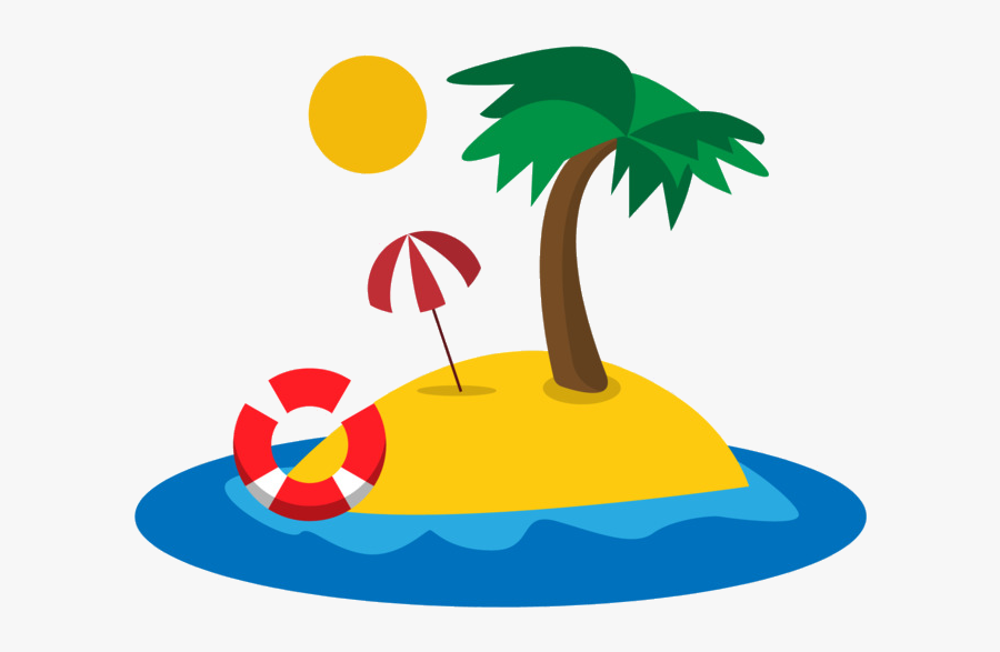 Transparent Tubing Clipart - Island Cartoon Transparent, Transparent Clipart