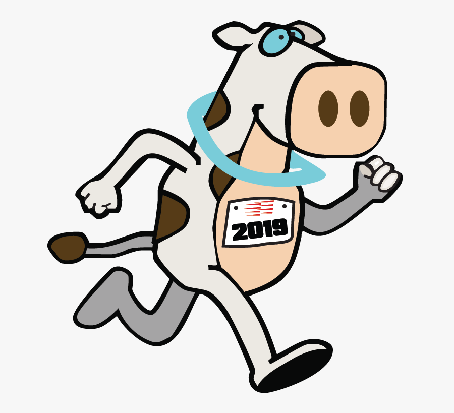 Running Cow Clip Art, Transparent Clipart