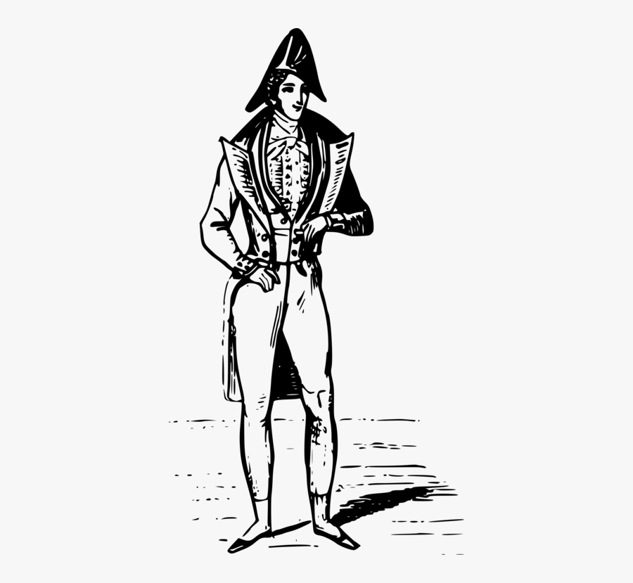 Standing,line Art,fashion Illustration - Fashion People Black And White Clipart, Transparent Clipart