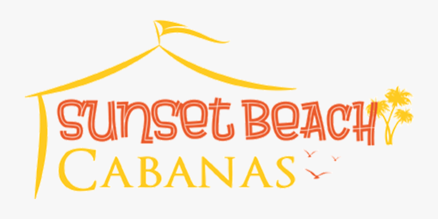 Sunset Beach Cabanas Logo, Water World, Transparent Clipart