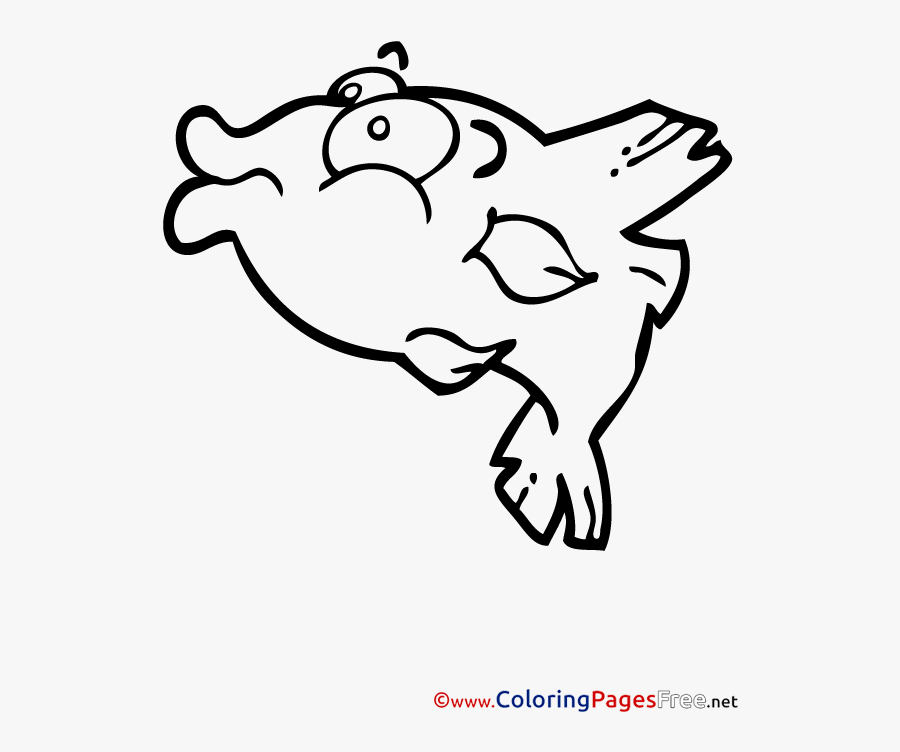Piranha Children Download Colouring Page - Cartoon, Transparent Clipart