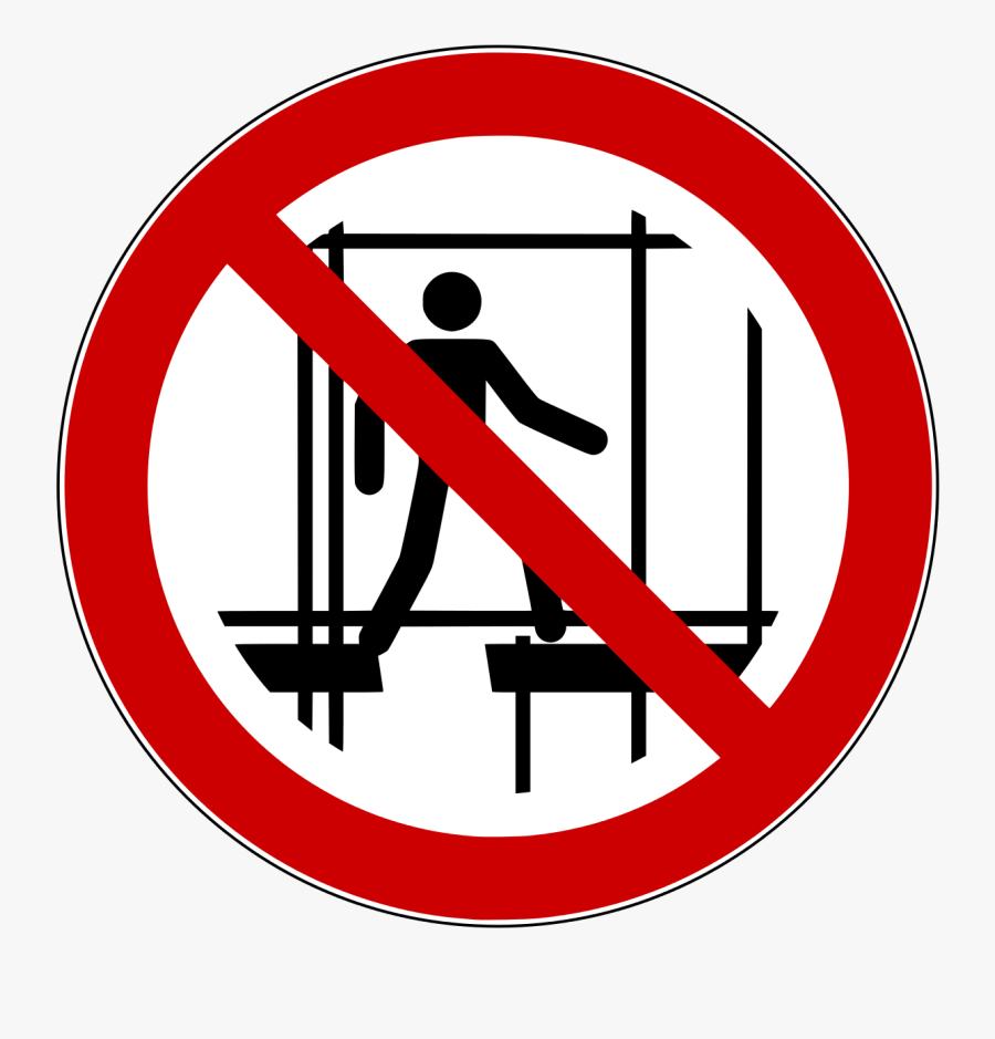 Do Not Use Scaffold Sign, Transparent Clipart
