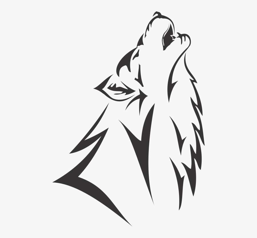 Transparent Lobos Clipart - Tribal Wolf, Transparent Clipart