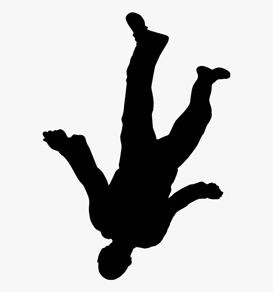 Falling Silhouette Png Clip Art Freeuse Library - Falling Body Png, Transparent Clipart