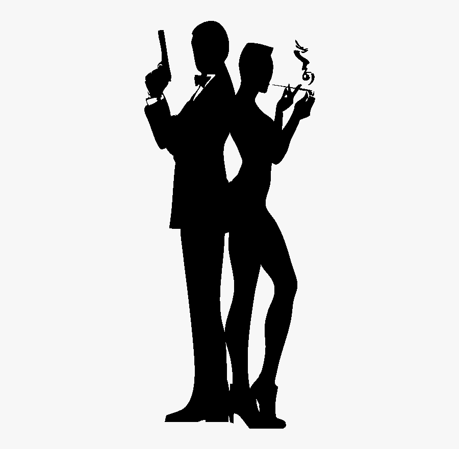 Sticker Silhouette James Bond - View To A Kill Poster, Transparent Clipart