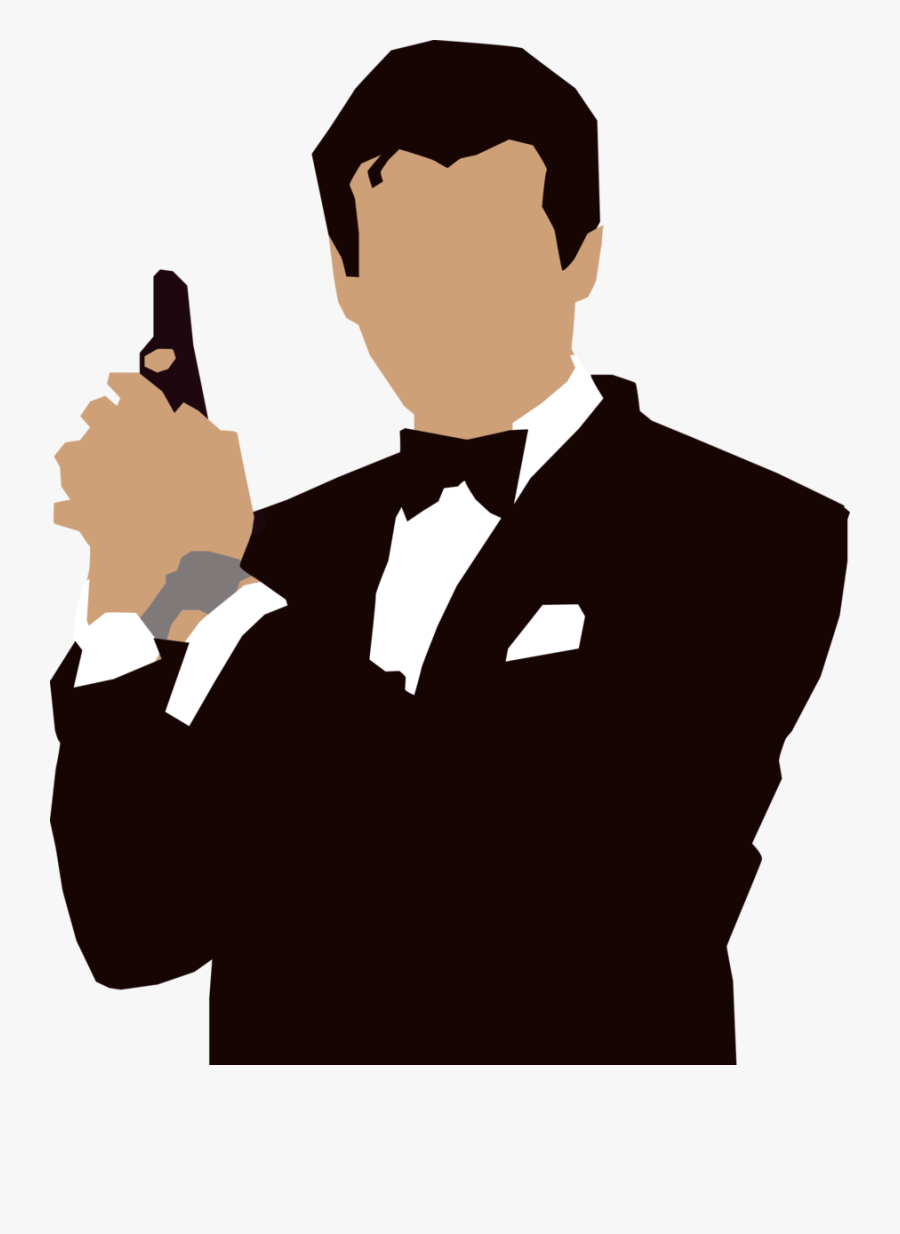 James Bond Png - James Bond Cartoon Drawing, Transparent Clipart
