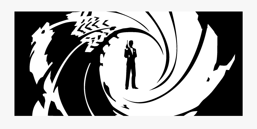 James Bond 007 Logo Black And White - James Bond 007 Png, Transparent Clipart