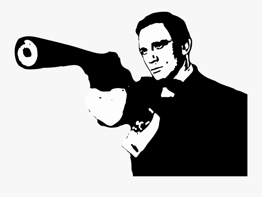 Animated James Bond Cartoon, Transparent Clipart