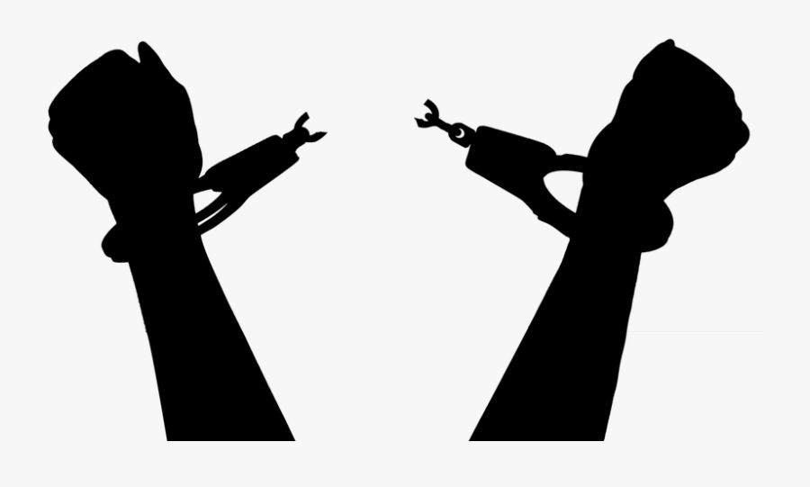 Two Hand With Broken Chain, Transparent Clipart