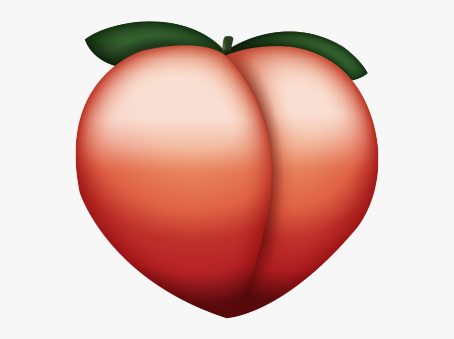 Transparent Background Peach Emoji, Transparent Clipart