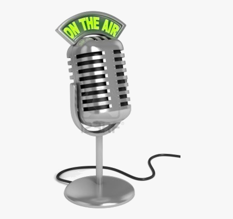 Transparent Vintage Microphone Png - Radio Host Microphone, Transparent Clipart