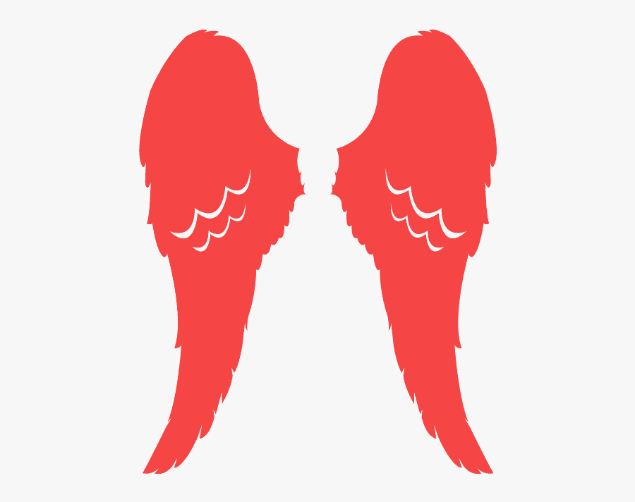 Angel Wings Silhouette, Transparent Clipart