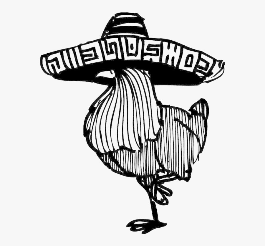 Nachos Drawing Chilaquile Clipart , Png Download - Black And White Mexican Gif, Transparent Clipart