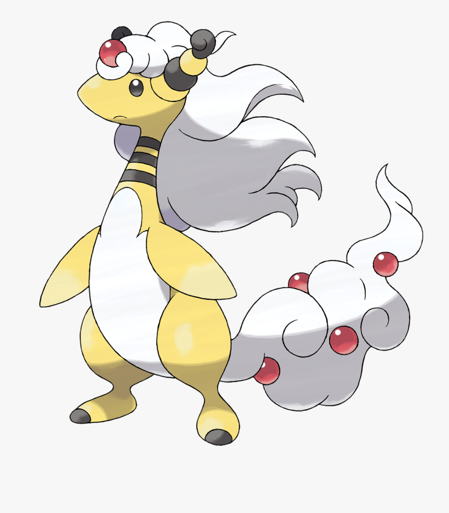 Pokemon Ampharos Mega, Transparent Clipart