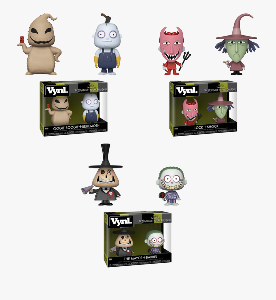The Nightmare Before Christmas Funko Vynl Complete - Shock The Nightmare Before Christmas, Transparent Clipart