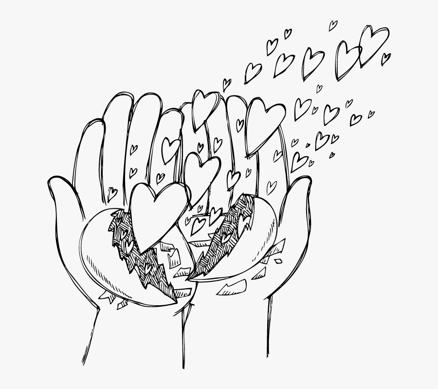 Robyn Strelitz - Family Therapy - Coeur Brise Dans Une Main, Transparent Clipart